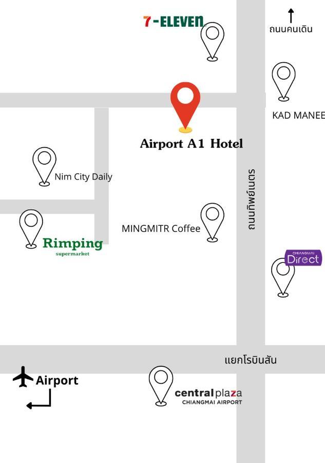 Airport A1 Hotel Chiang Mai Buitenkant foto